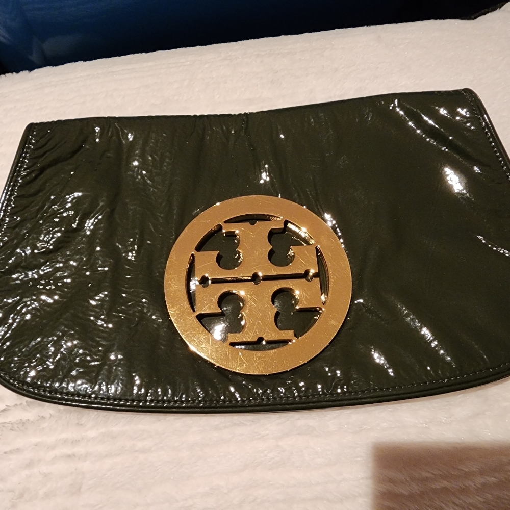 Army Green Tory Burch Clutch
